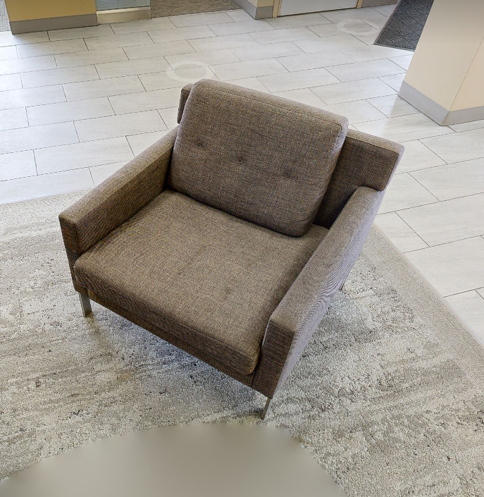Brown lounge chair