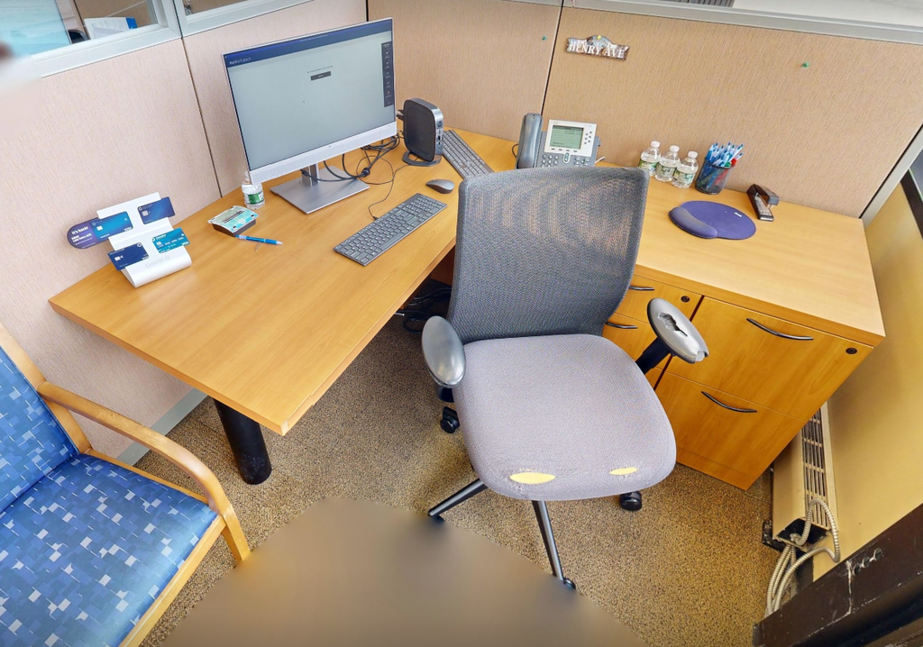 L-shaped desk