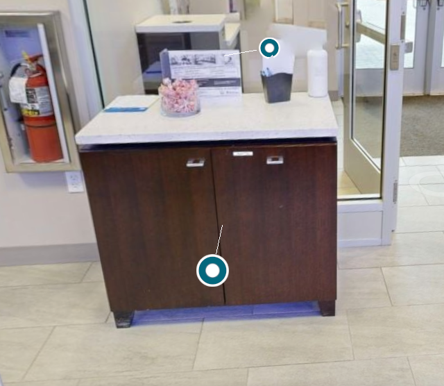 2-Door coffee cabinet