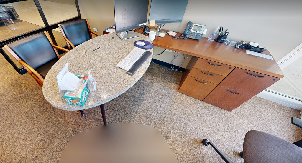 L-shaped desk