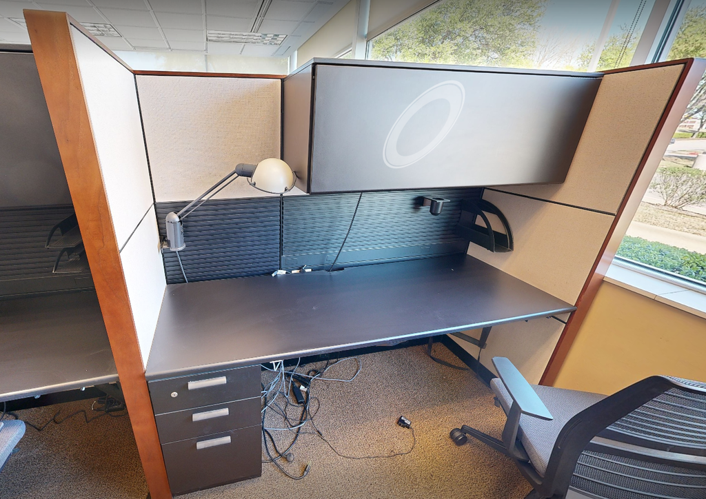 1 ped desk workstation