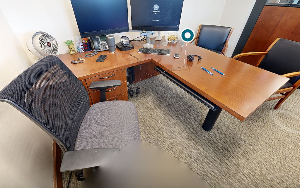 L-shaped desk
