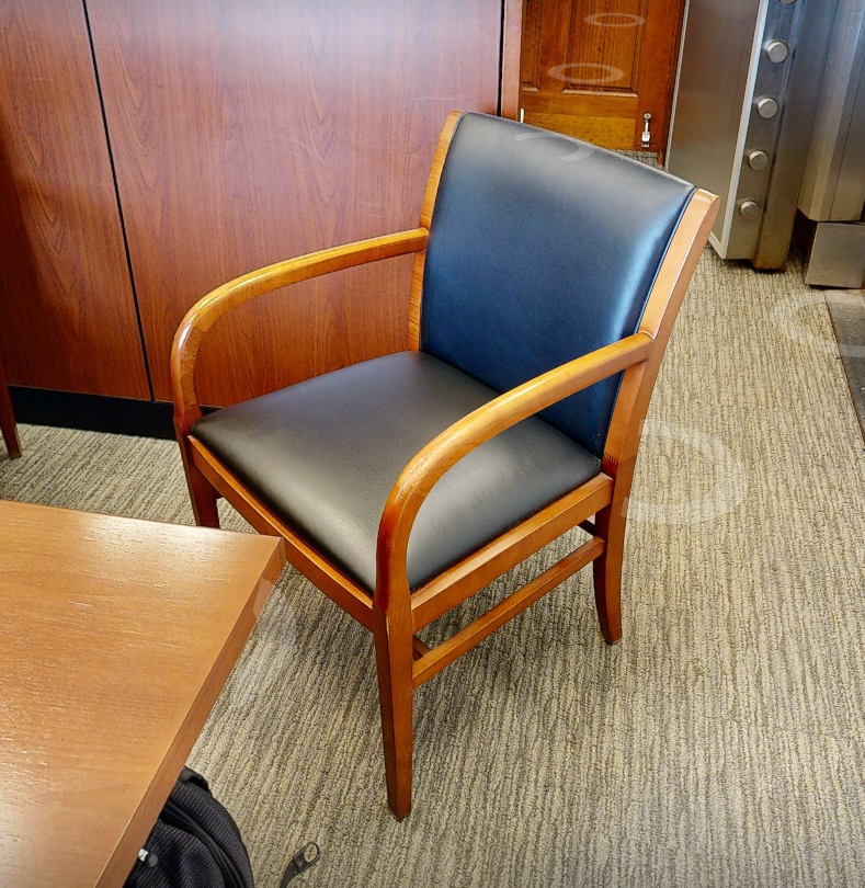 Black guest chair