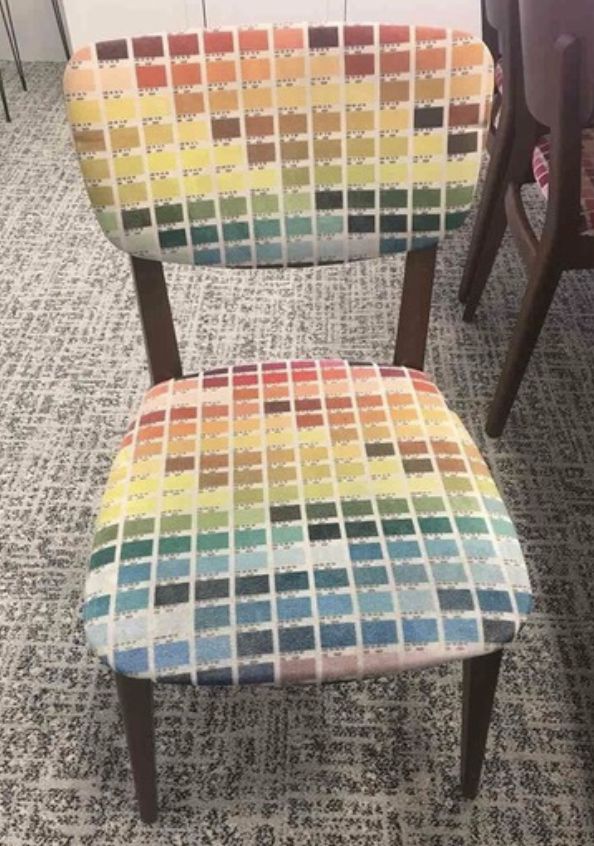 Color chart chair