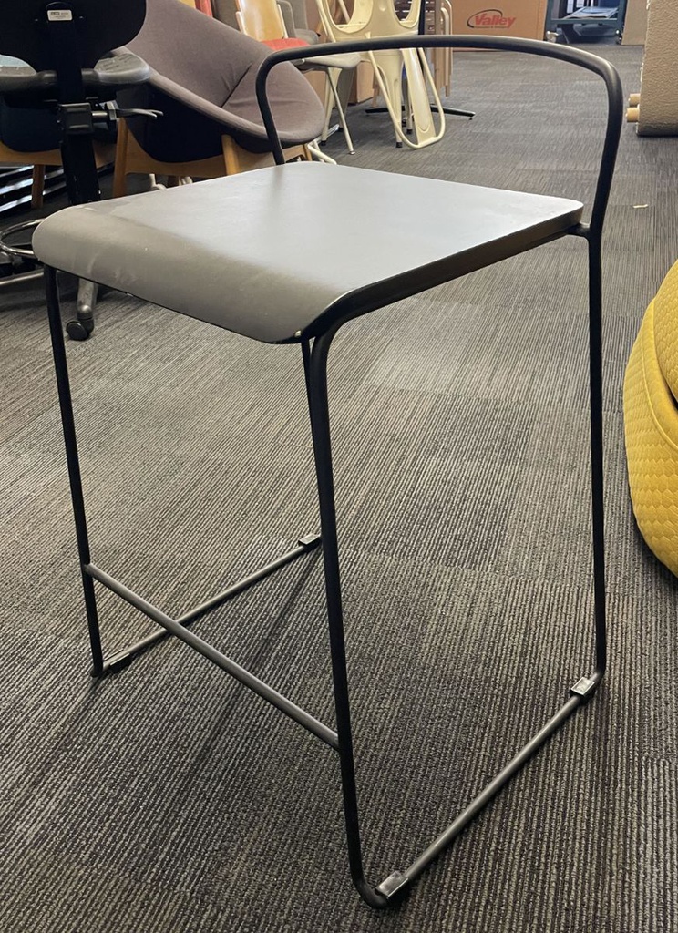 Counter height black stool