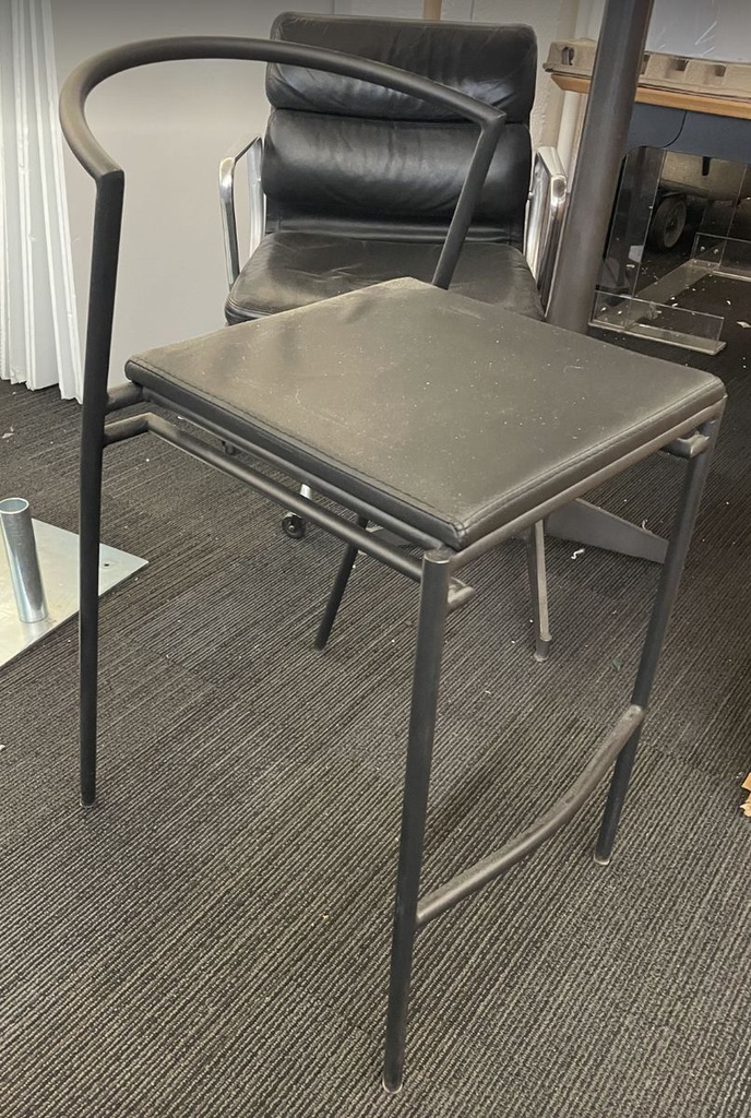 Counter height black stool