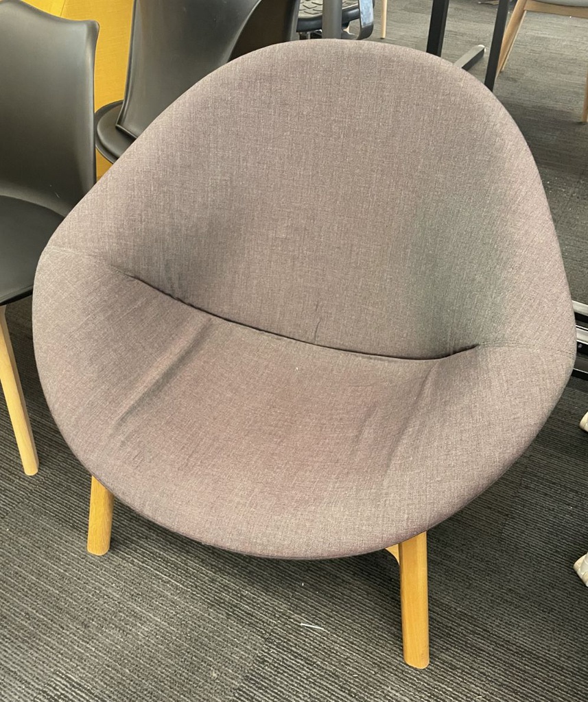 Purple lounge chair