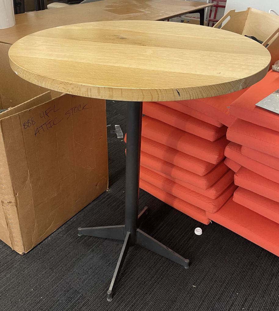 Bar height round table
