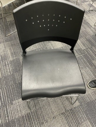 Black Plastic Café Chairs