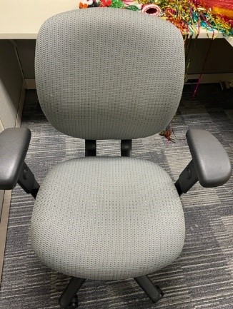 Grey with Black Stripes, Task Chair