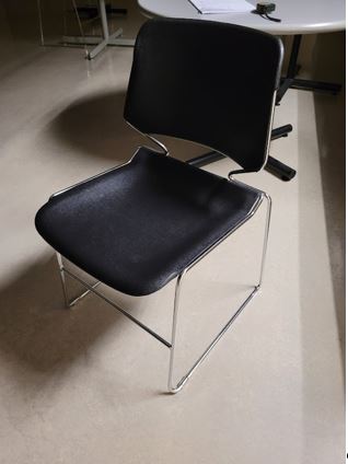 Stacking Client Chairs - Black
