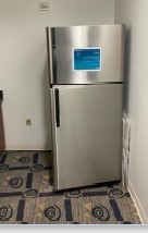 Stainless steel fridge