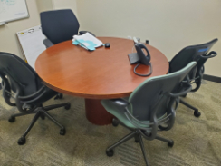 Round Wood Table, 48"