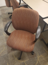 Red Striped Task Chair