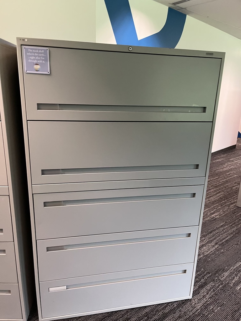42' by 18' deep filing cabinet