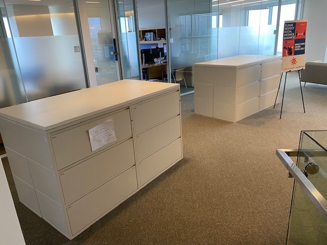 6 Drawer Lateral Filing Cabinets - Double Sided with Tops