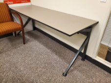 Bronze Laminate Table, 6' x 30"