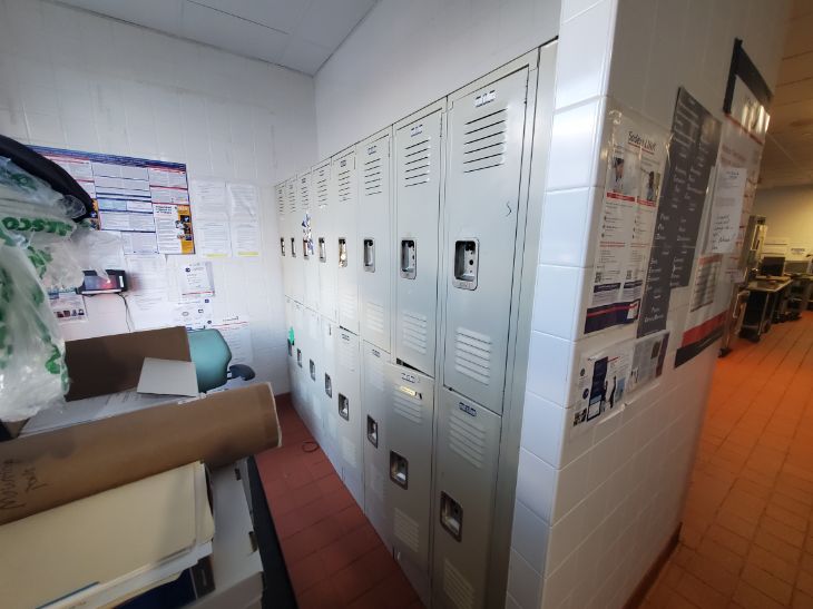 Lockers, 99" x 78"