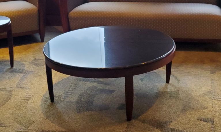 Stone Top Round Coffee Table