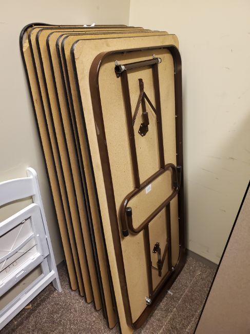 Brown Folding Table