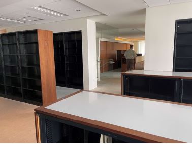 2 High Lateral Bookcase with Wood Cladding - 36" (Photo Representation)