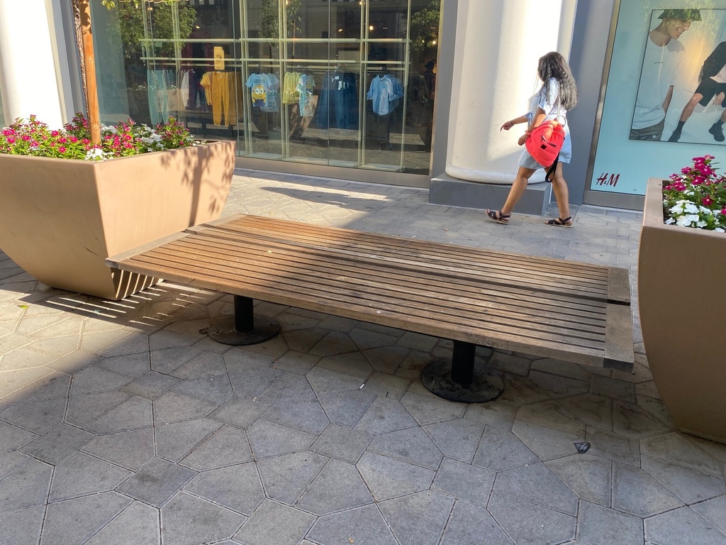 Wood Bench - approx 8 ft x 2 ft x30 in high