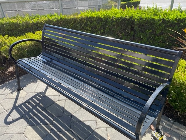 Metal Benches approx. 6 ft x 2 ft x 33 in high