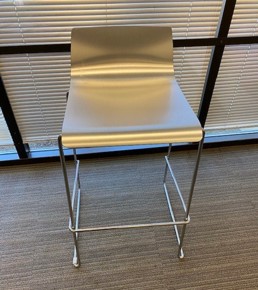 Tall Silver Stool