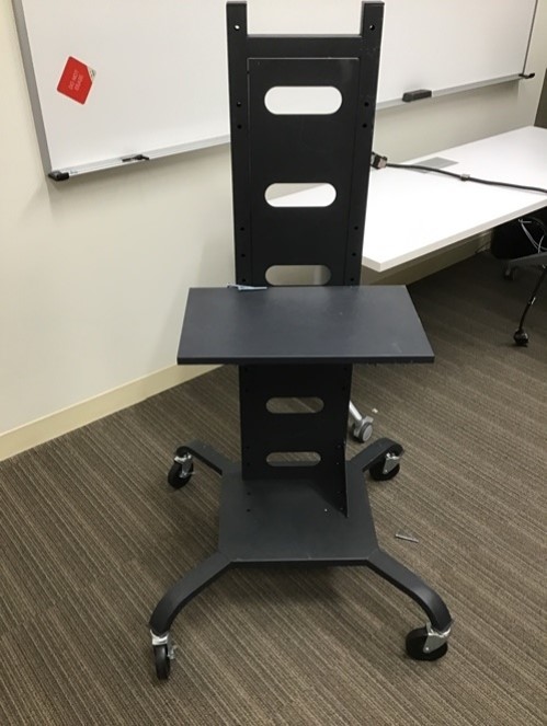 Rolling TV Stand (55"Hx30"Wx28"D)