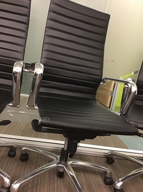 Black Leather Task Chair