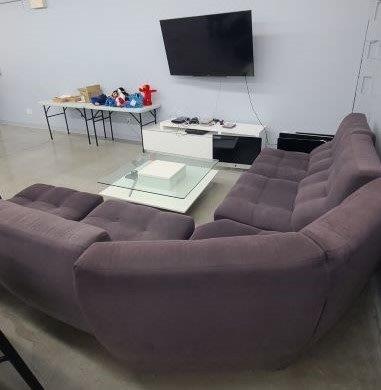 Sectional Couch - Purple
