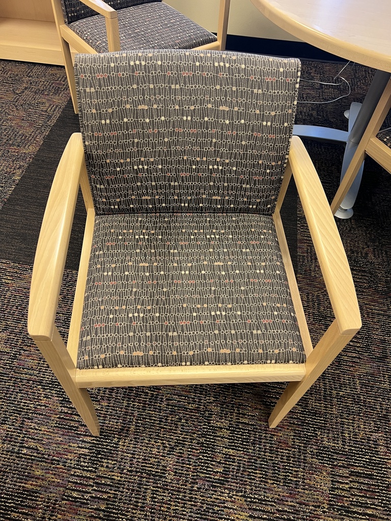 Maple Wood Arm Side Chair 