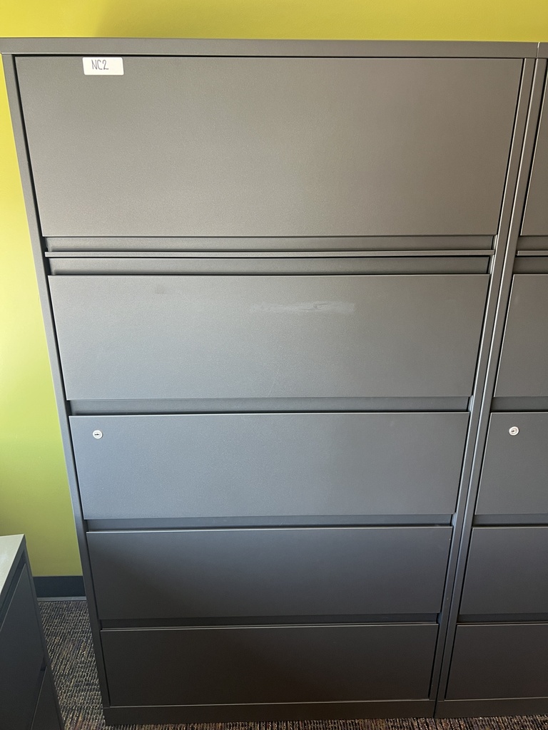 five door lateral file cabinet