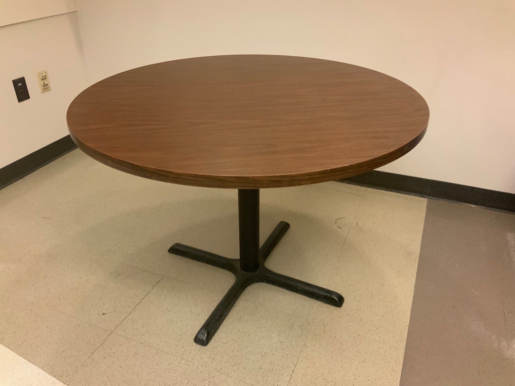 42"D Conference / Breakroom Table w/ "X" Base