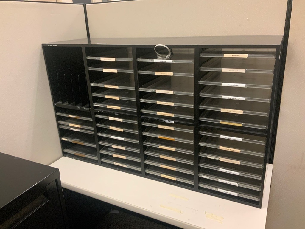 Mail Sorter, Medium, Desk Top, 36x48, Adjustable Mail Shelves, 40 Shelves