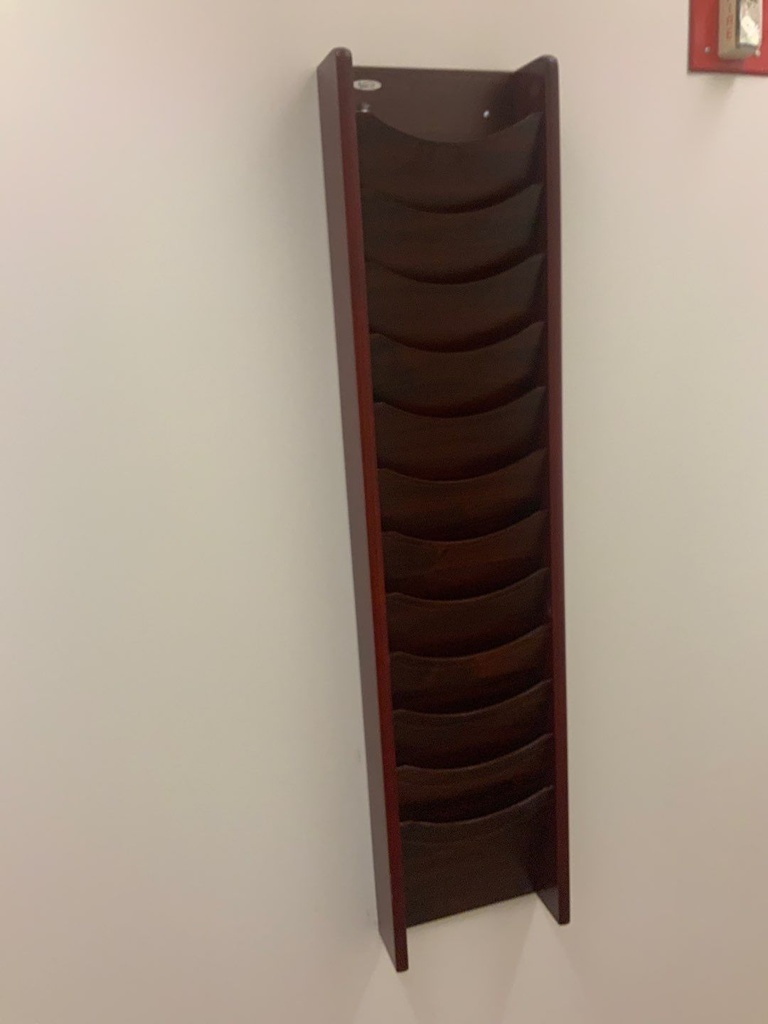 Mail Sorter, Wall Mounted, 12 Vertical Slots, 