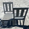 Gray Patio Chair (Vertical panels on back)