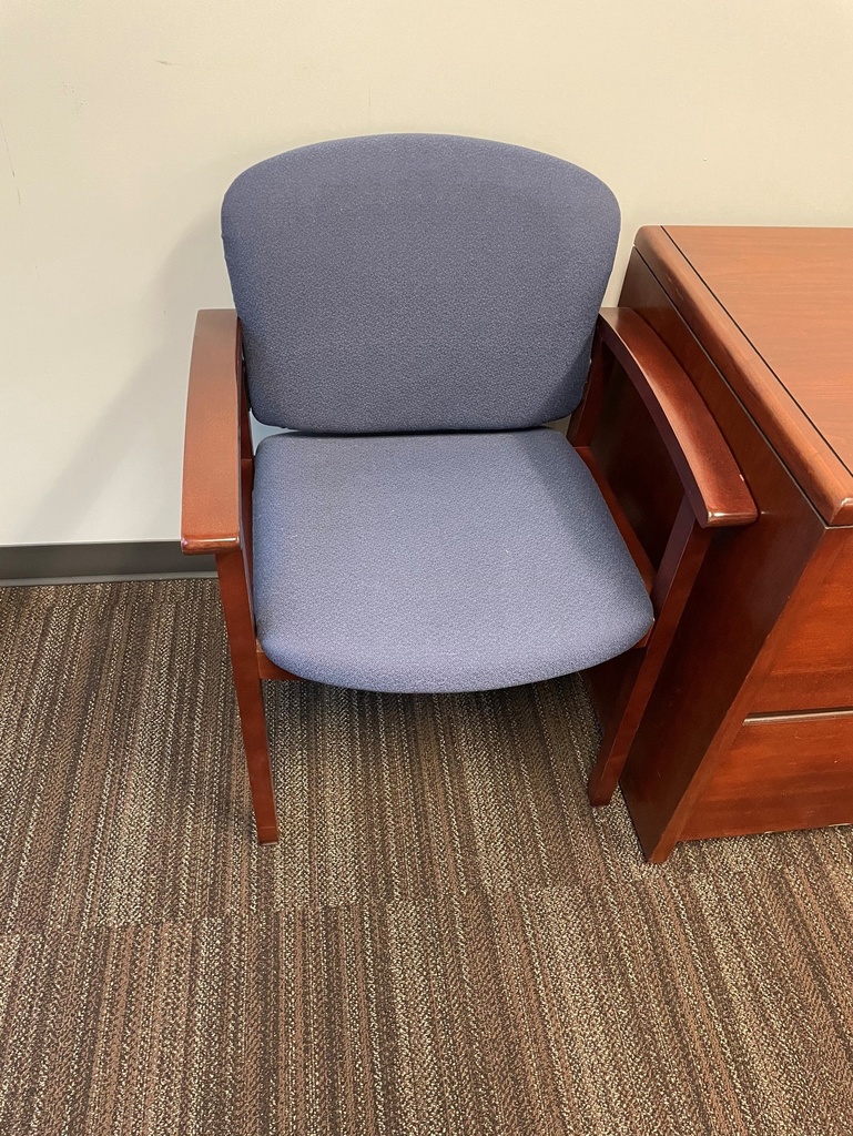 Blue Conference Chair - With Arms