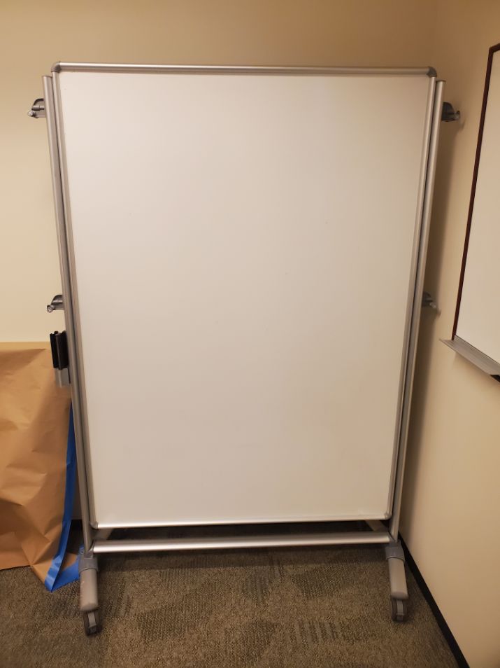 White Board, Rolling, 54" x 76"