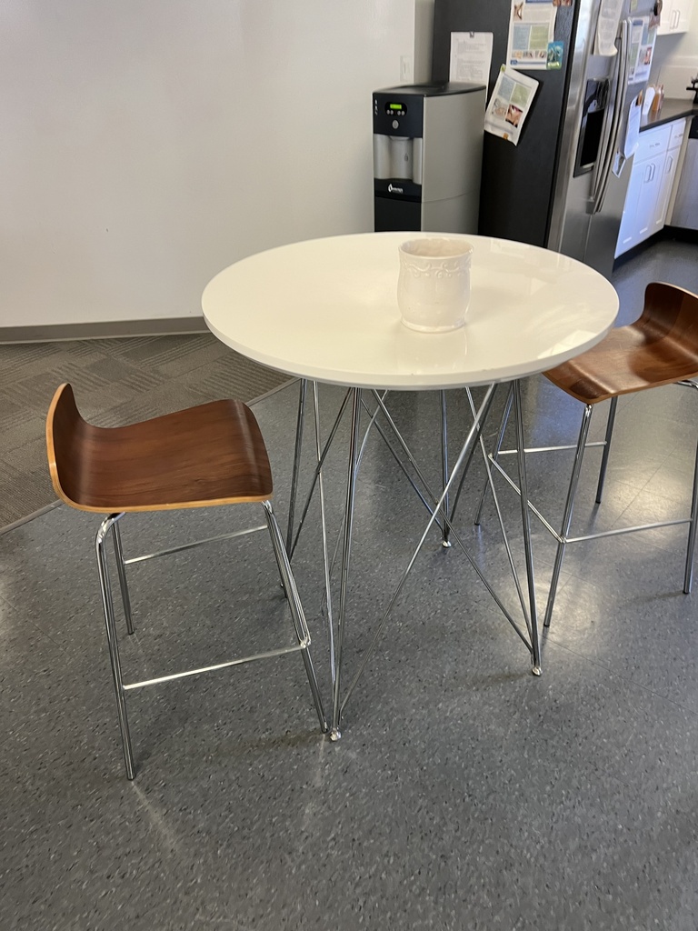 White Round High top table