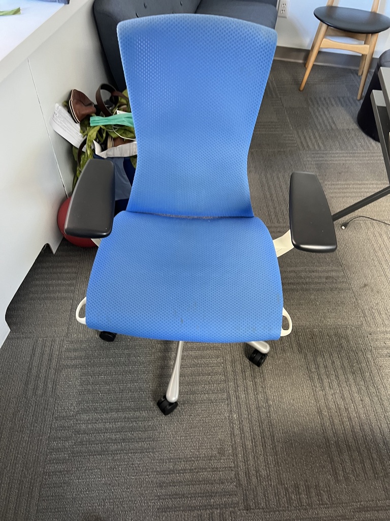 Blue &amp; White task chairs