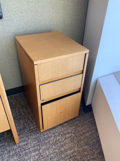 Freestanding Floor Pedestal, Box Box File, Integral Drawer Pull