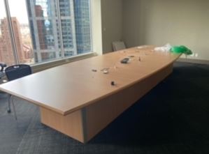 Large boardroom table - 16’ x 5’