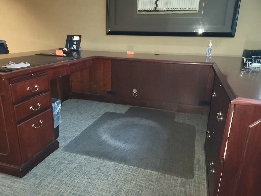 3 piece wrap around desk