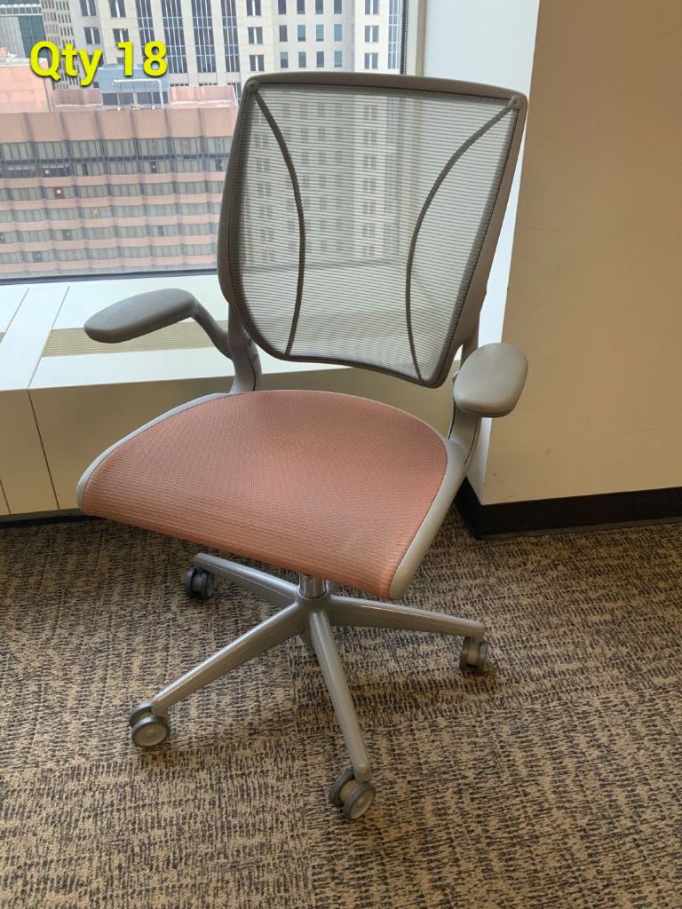 Management Task Chair w/ Height Adjustable Arms, Mesh Seat and Back