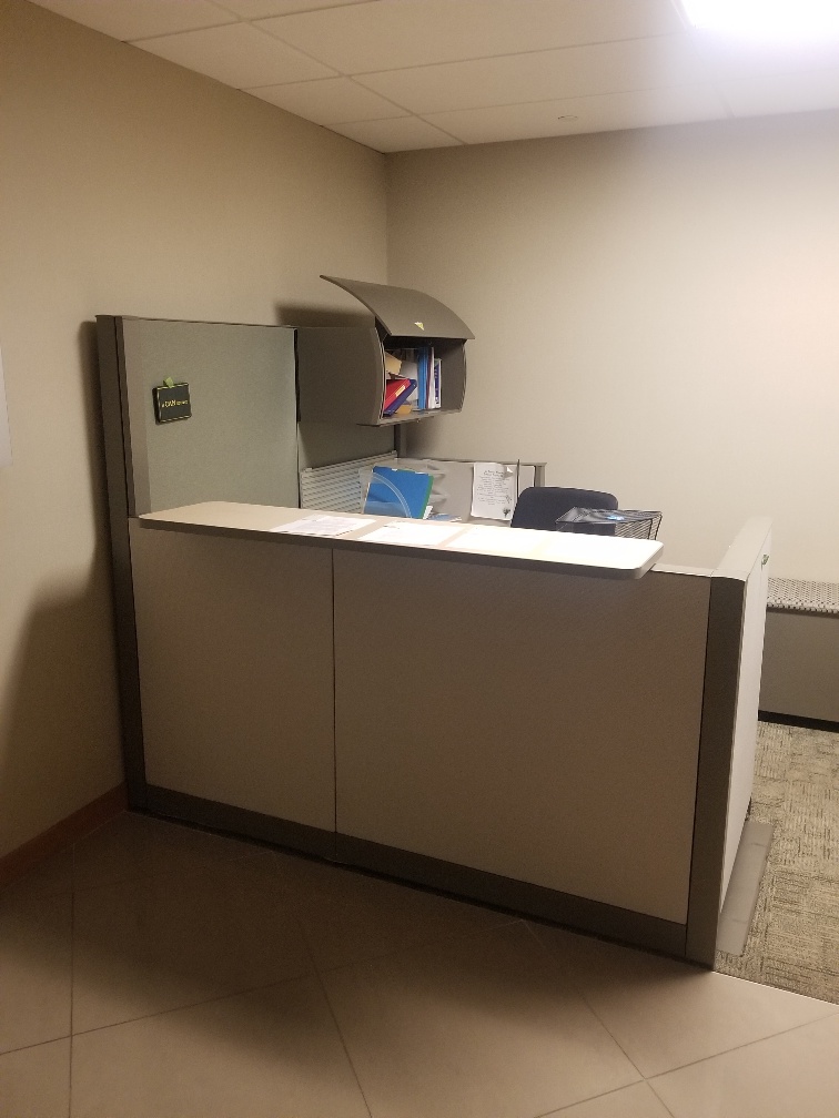 Reception Desk with High-Wall