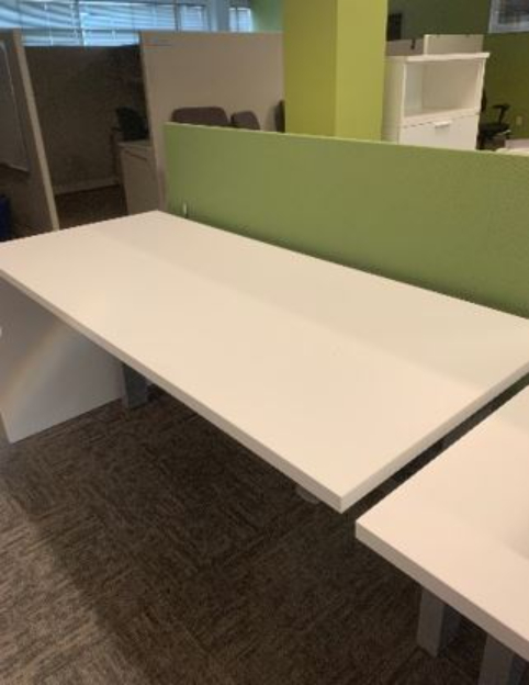 Bench Workstation, white/green