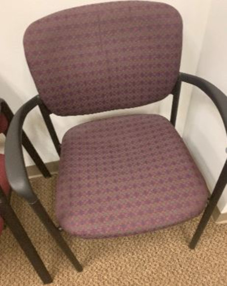 Guest Chair with Arms, burgundy