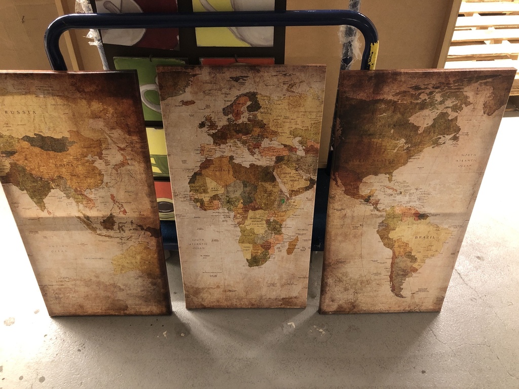 World Map (Set of 3)