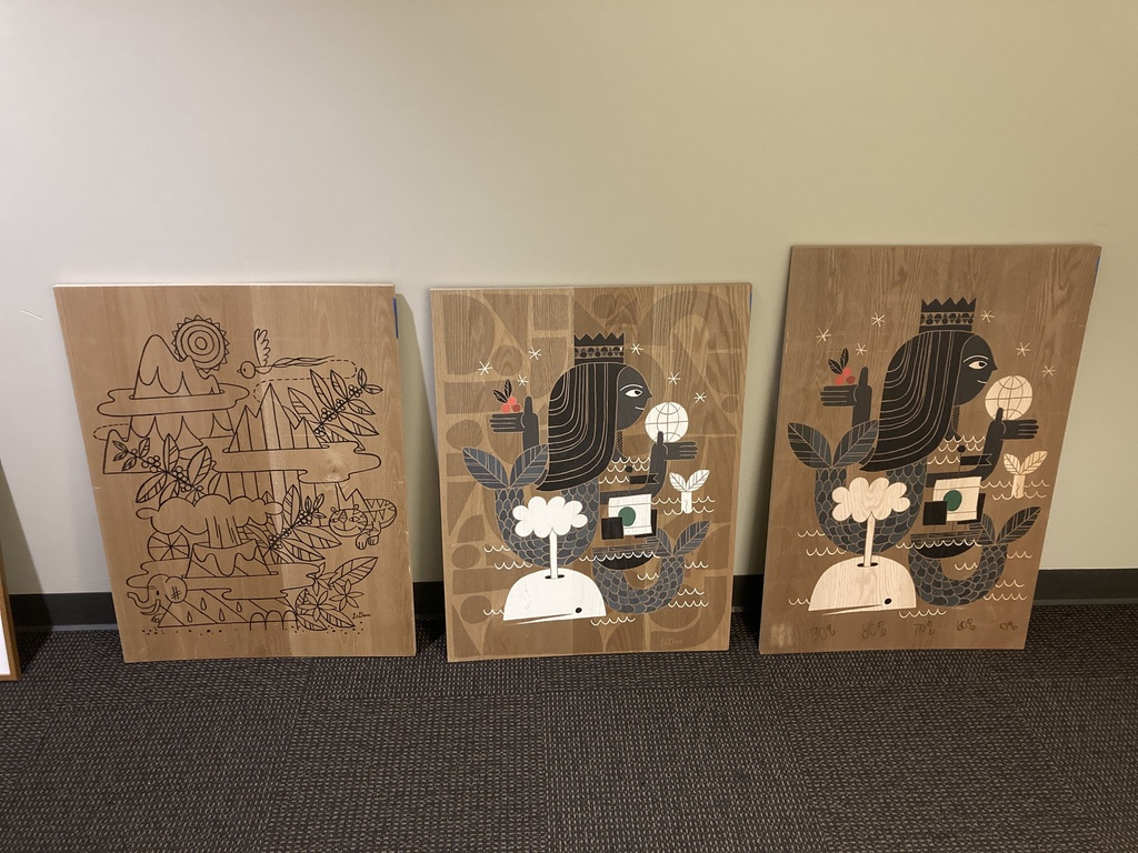 Mermaid Art Logo - Discard